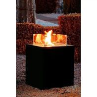MWH Palermo Gas Outdoor-Feuertisch aus Aluminium mit Glas-Windschutz