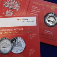 Deutschland BRD 2023 25 Euro PP Silber 3. Münze der Serie Weihnachten