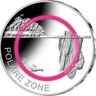 D : 5 x 5 Euro Satz Polare Zone PP 2021 ADFGJ lila Polymerring