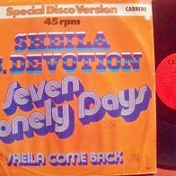Sheila B. Devotion - 12" Seven lonely days - Topzustand !