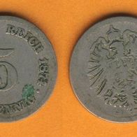 Kaiserreich 5 Pfennig 1874 B