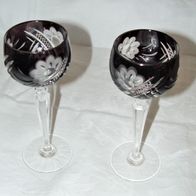 Farbiges Kristallglas mit Schliff, Weinglas von Nachtmann, Römer