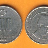Türkei 100 Bin Lira 2001