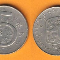 Tschechoslowakei 5 Kronen 1983