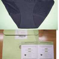 Femometer Menstruation Periode leichte Inkontinenz Slip Unterhose Schwarz Panty Gr.L