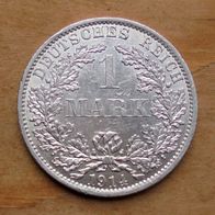 1 Mark 1914 A Silber