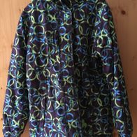 schwarz/ grün/ blaue Ski-Jacke Gr. S (36) - (0558)