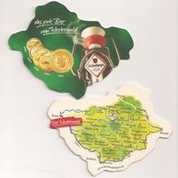 Hachenburger - Bierdeckel-Landkarte "das gute Bier vom Westerwald"