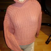 H&M Pullover rosa Stehkragen warm Winter S