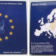 2004, set of 10 coins: The last National Coins of the 10 new EU-Members