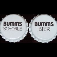 2 Bumms Brauerei Schorle + Bier Kronkorken Kronenkorken Bayern 2023 neu in unbenutzt