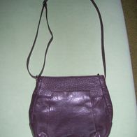 Leder Umhängetasche Braun viele Fächer Tasche Schultertasche Handtasche