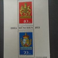Briefmarke BRD: 1973 - 40 + 20 - 70 + 35 Pfennig - Michel Nr. Block 9 - Postfrisch