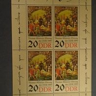 Briefmarke DDR: 1989 - Michel Nr. 3271 - Kleinbogen Postfrisch