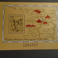 Briefmarke DDR: 1989 - Block 97 - Postfrisch