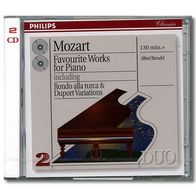 MOZART - Favourite Works For Piano (1996) 2CD Philips Alfred Brendel neu S/ S