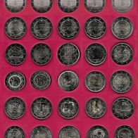 2020 35 verschiedene 2 Euro Gedenkmünzen (NEU und UNC) !