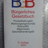 BGB Bürgerliches Gesetzbuch 71. Auflage 2013