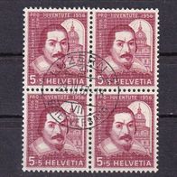 Schweiz MiNr. 632 Viererblock gestempelt M€ >1,60 #1243