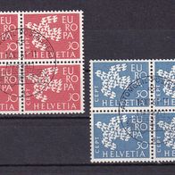 Schweiz MiNr. 736-737 kpl. Viererblocks M€ >6,00 #1237