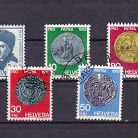 Schweiz MiNr. 751-755 kpl. gestempelt M€ 5,00 #734