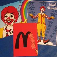 Ronald McDonald Zauber-Malbuch zusammen mit 2 Autogrammkarten