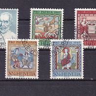 Schweiz MiNr. 853-857 kpl. gestempelt M€ 1,80 #G57c