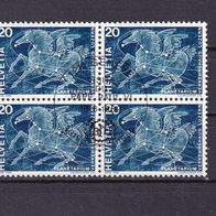 Schweiz MiNr. 896 Viererblock gestempelt M€ >1,20 #816e