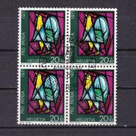 Schweiz MiNr. 950 Viererblock gestempelt M€ >1,20 #816i