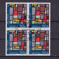 Schweiz MiNr. 952 Viererblock gestempelt M€ >2,80 #816j