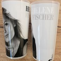 2 Helene Fischer Fan Trinkbecher (Kunststoff)