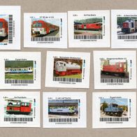 18) BRD - Privatpost biberpost - 10 Marken - Eisenbahn Lokomotiven