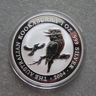 Kookaburra Münze 2004 Australien 1Unze Silber