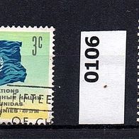 K486 - Vereinte Nationen (UNO) New York Mi. Nr. 100 + 106 o