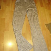 Schlaghose Stretch Karos hell S NEU