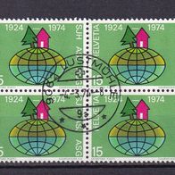 Schweiz MiNr. 1017 Viererblock gestempelt M€ >1,20 #1037f