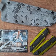 Kydex Scheide & Ersatzgriffschalen für Midgards Messer "Grendel" Neu & unbenutzt