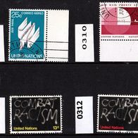 K502- Vereinte Nationen (UNO) New York Mi. Nr. 309 + 310 + 311 + 312 o