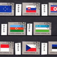 K521 - Vereinte Nationen (UNO) New York Mi. Nr. 756 bis 763 / aus Jahrgang 1998 o