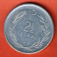Türkei 2 1/2 Lira 1976