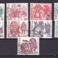 Schweiz MiNr. 1100-1108 kpl. gestempelt M€ 3,20 #1286