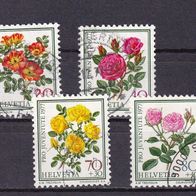 Schweiz MiNr. 1112-1115 kpl. gestempelt M€ 3,50 #G66a