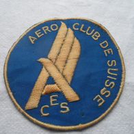 Stoffaufnäher - Aero Club de Suisse- Luftfahrt/ Schweiz