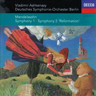 Mendelssohn - Symphony No. 1 / Symphony No. 5 "Reformation" CD Ashkenazy neu S/ S