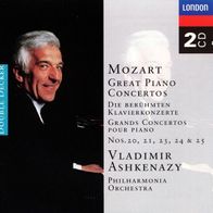 Mozart - Great Piano Concertos 2CD Vladimir Ashkenazy Philharmonia Orchestra neu S/ S