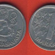 Finnland 1 Markka 1980