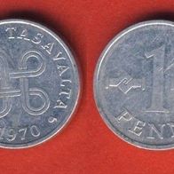 Finnland 1 Penni 1970