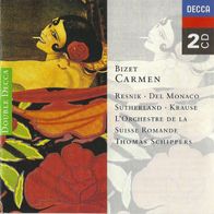 Bizet - Carmen 2CD Mario Del Monaco Joan Sutherland Regina Resnik neu S/ S