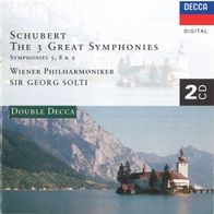 Schubert The 3 Great Symphonies 5, 8 & 9 2CD Wiener Philharmoniker Georg Solti M/ M