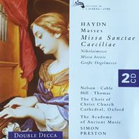 Haydn Missa Sanctae Caeciliae / Nikolaimesse / Missa Brevis / Große Orgelmesse 2CD